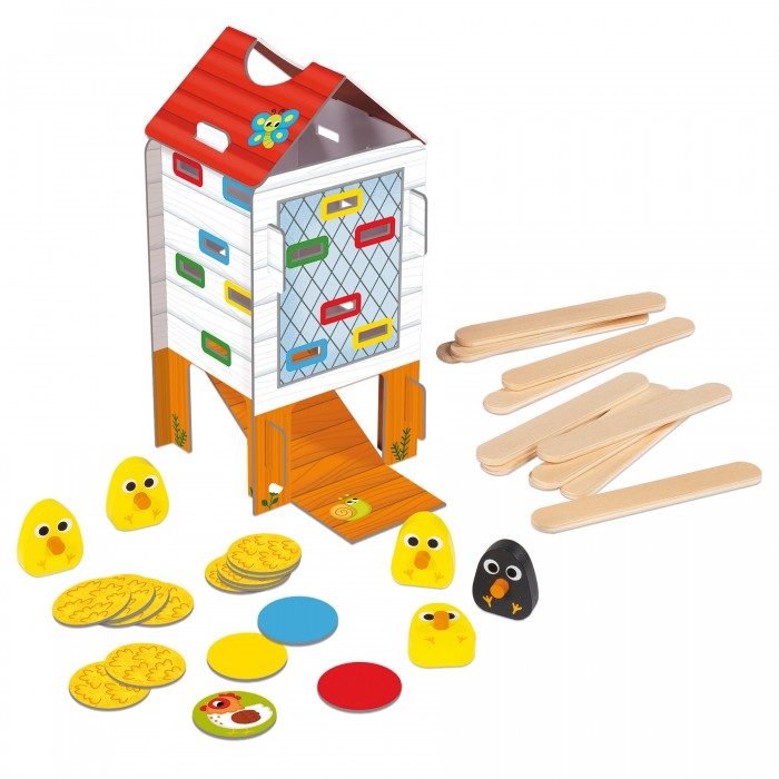 Деревянные игрушки Goula Игра Веселый курятник деревянные игрушки goula игра учимся считать