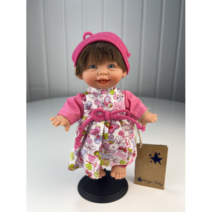 Lamagik S.L. Кукла Джестито Инфант в розовой шапке смеется 18 см lamagik s l кукла джестито гном троглодит с молотком смеется 18 см