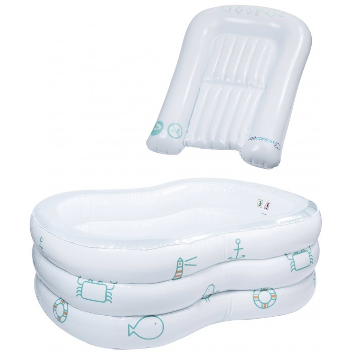 Bebe Confort Набор надувная ванночка и пеленальный коврик в чехле 554186