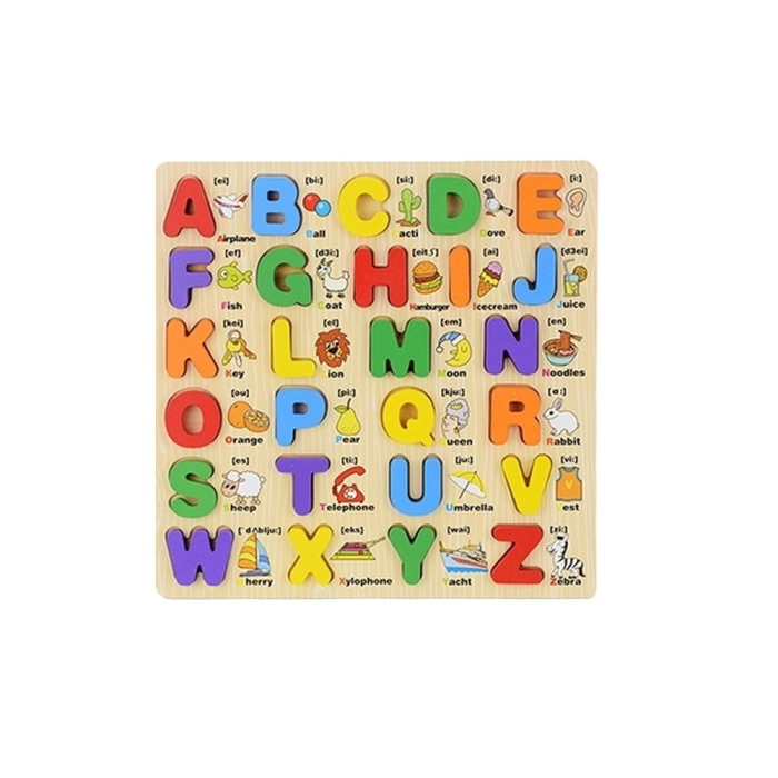 Деревянная игрушка Dolemikki Сортер Английский алфавит строчные буквы