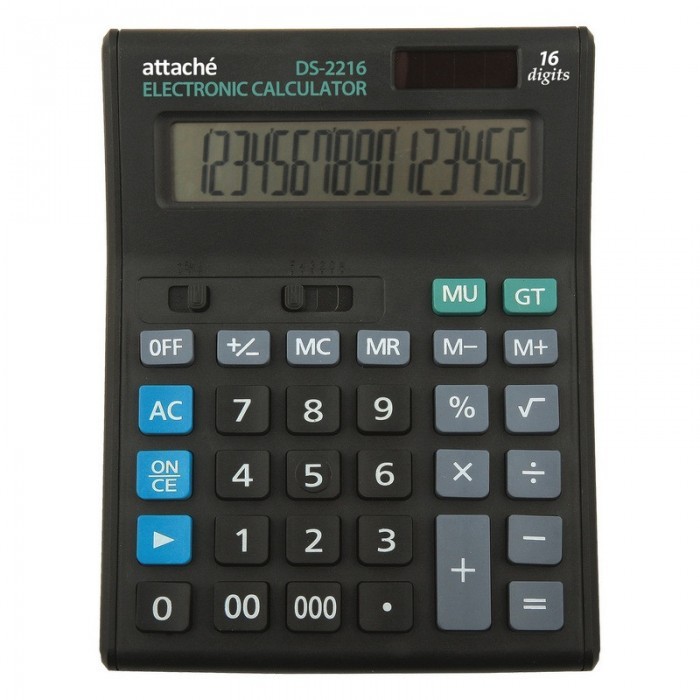 

Attache Калькулятор настольный Economy 16 разрядов, Калькулятор настольный Economy 16 разрядов