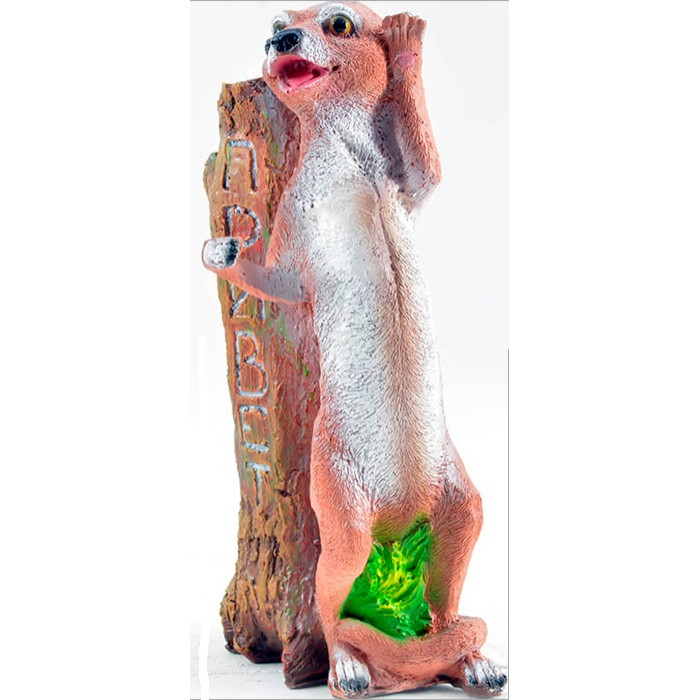 

Сказка Садовая фигура Сурикат у бревна, Садовая фигура Сурикат у бревна