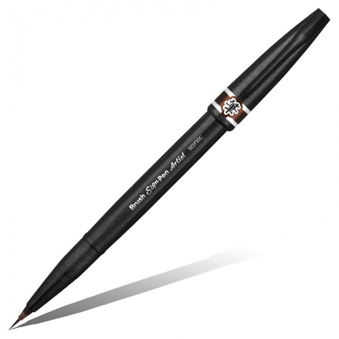 цена Принадлежности для рисования Pentel Кисть Brush Sign Pen Artist ultra-fine