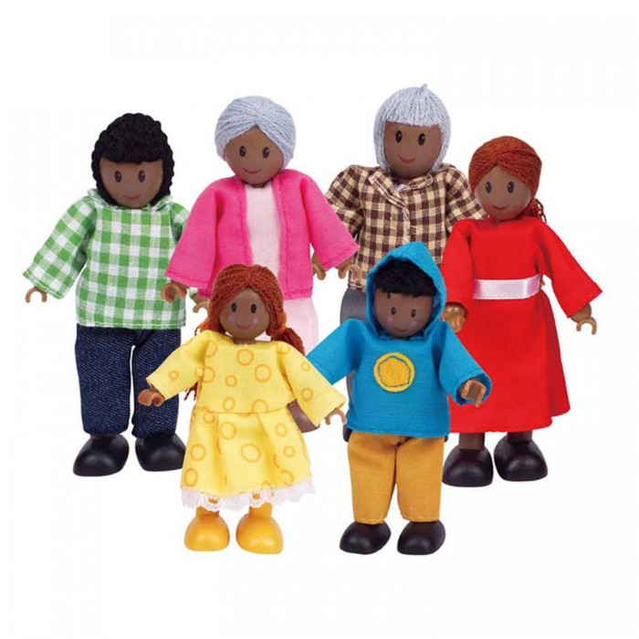  Hape Набор мини-кукол Счастливая афроамериканская семья