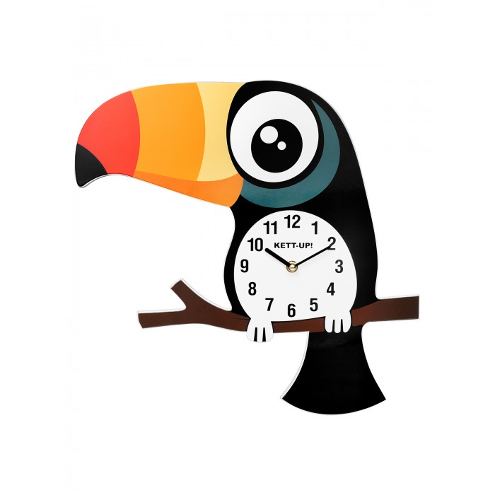 Часы Kett-Up детские настенные Design Zoo Тукан флажки kett up амелия 4 шт бежевый синий