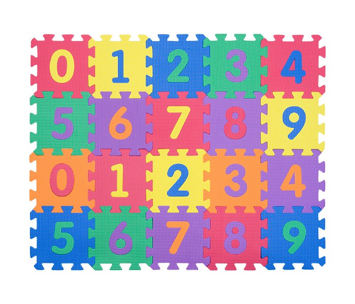 цена Игровые коврики FunKids 6 Цифры-4, толщина 15мм KB-002-6-NT