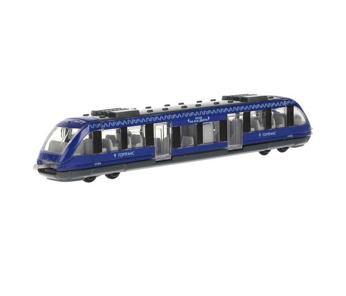Технопарк Машина металлическая Метрополитен Трамвай 16.5 см