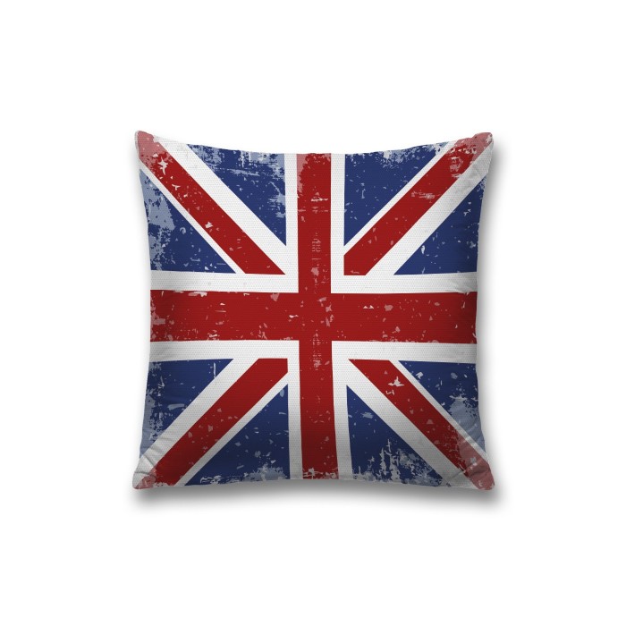 JoyArty Наволочка декоративная на молнии Винтажный флаг Великобритании 45x45 см