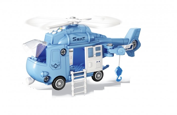 Funky Toys Полицейский вертолет-коструктор 32 см
