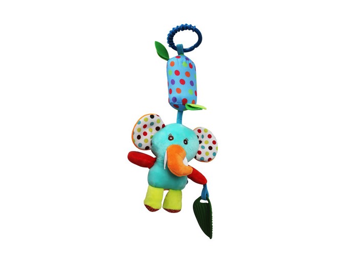 Подвесная игрушка Uviton со звоночком Слоненок беговел детский cosmokidz jasper 12 синий со звоночком