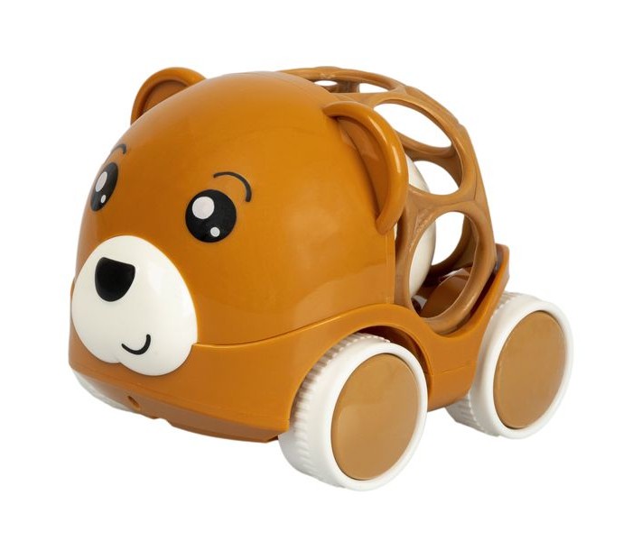 Каталки-игрушки Bondibon Машинка-погремушка Baby You Медведь с шаром