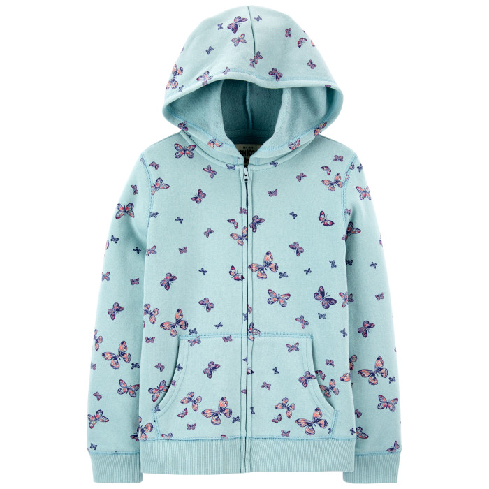 

OshKosh B'gosh Толстовка с капюшоном и бабочками для девочки, Толстовка с капюшоном и бабочками для девочки