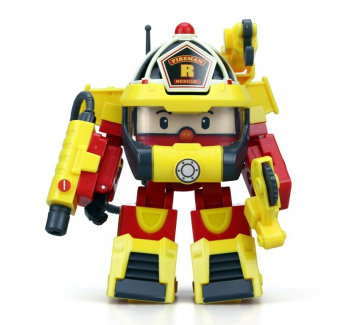 Робокар Поли (Robocar Poli) Рой трансформер 10 см + костюм супер пожарного
