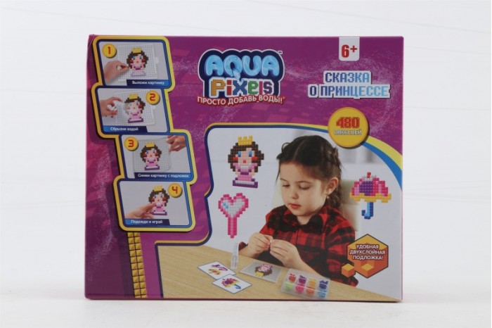 фото 1 toy aqua pixels водяной пазл сказка о принцессе 480 деталей