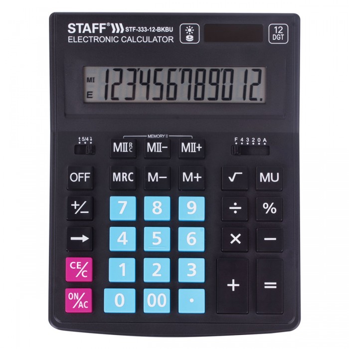 Staff Калькулятор Plus настольный STF-333 12 разрядов 25046