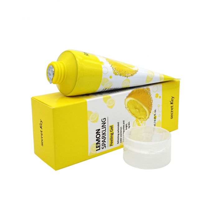 фото Secret key пилинг-гель для лица с экстрактом лимона lemon sparkling peeling gel 120 мл
