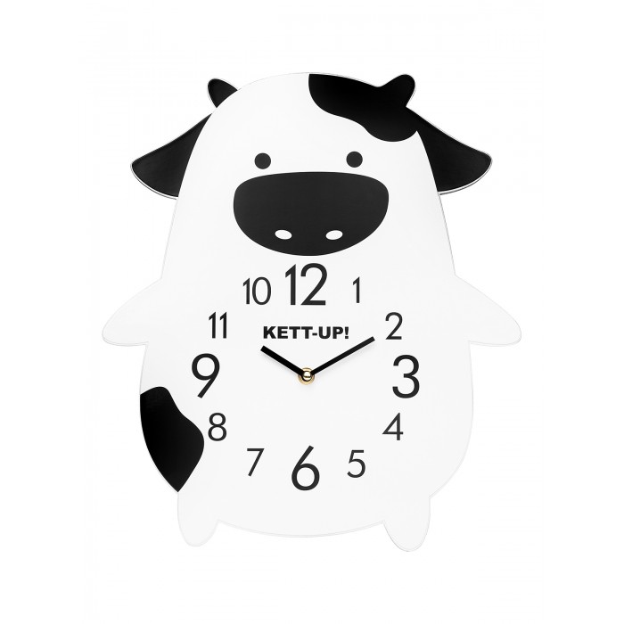 Часы Kett-Up детские настенные Design Zoo Коровка часы kett up детские настенные design zoo тукан