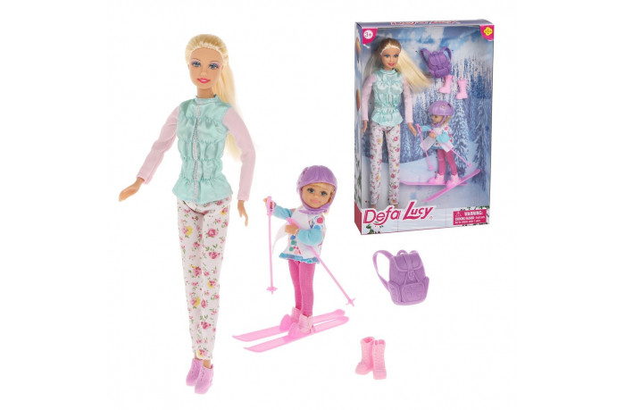 Куклы и одежда для кукол Defa Игровой набор Lucy На прогулке игровой набор defa счастливая семья в комплете 3 куклы предметов 5шт defa 8349b