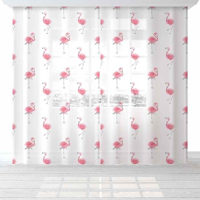 Шторы Этель Комплект тюлей Happy flamingo 260х145 2 шт.