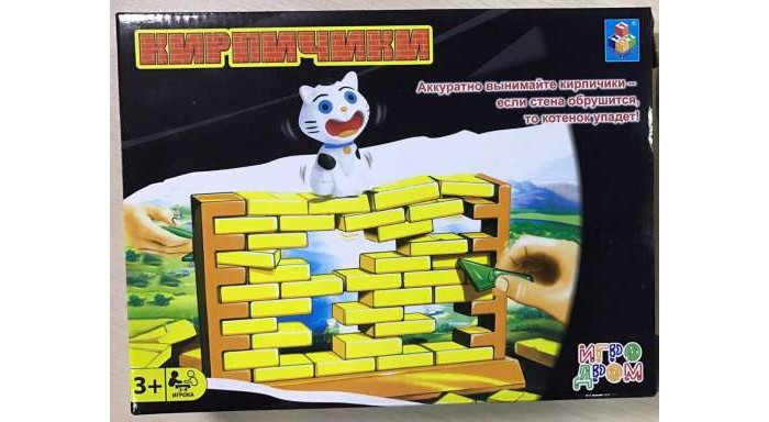 

1 Toy Игра настольная Кирпичики, Игра настольная Кирпичики