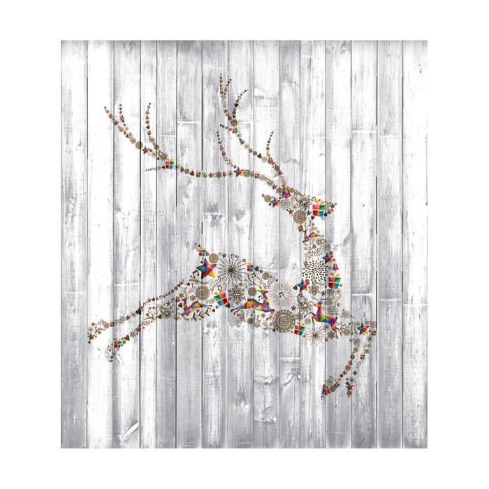 JoyArty Сумка рюкзак-мешок Олень спешит на праздник для обуви и вещей 38x40 см