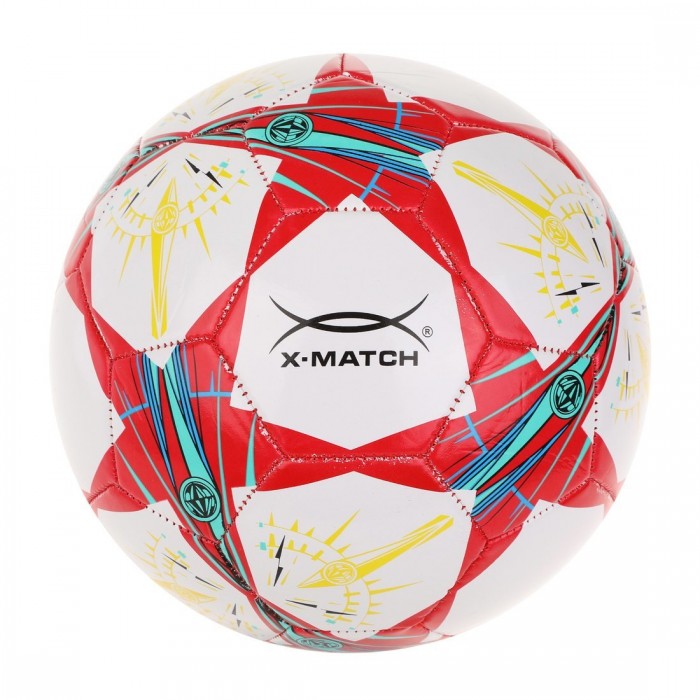 Мячи X-Match Мяч футбольный Звёзды футбольный мяч размер 5 черный и белый мяч из полиуретана футбольный мяч с иглой для мяча сетка для мяча насос