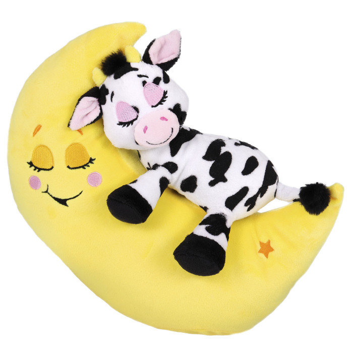 фото Мягкая игрушка лунатики для сна зверюшки-баюшки корова