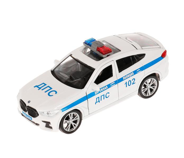 Технопарк Машина металлическая BMW X6 Полиция 12 см