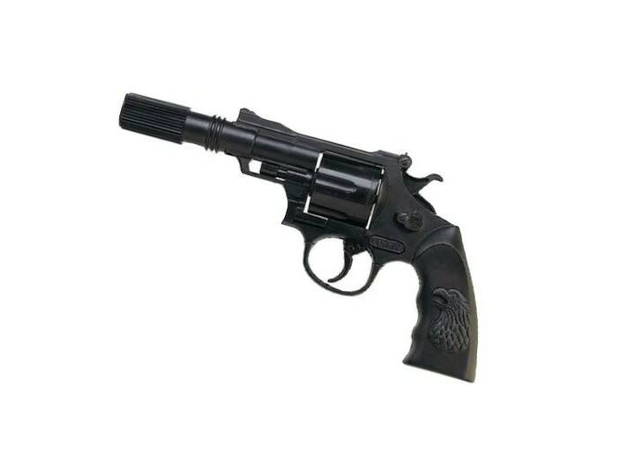 Игрушечное оружие Sohni-wicke Пистолет Buddy 12-зарядный Gun Agent 235 mm револьвер металл 11 5см глушитель 58мм tc7228b на 8 пистонов