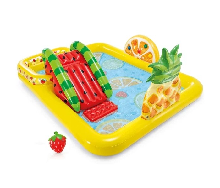 Бассейны Intex Игровой центр-бассейн Fun'n Fruity с горкой и распылителем