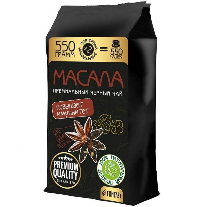 

Funtasy Черный чай Масала Премиум 550 г, Черный чай Масала Премиум 550 г