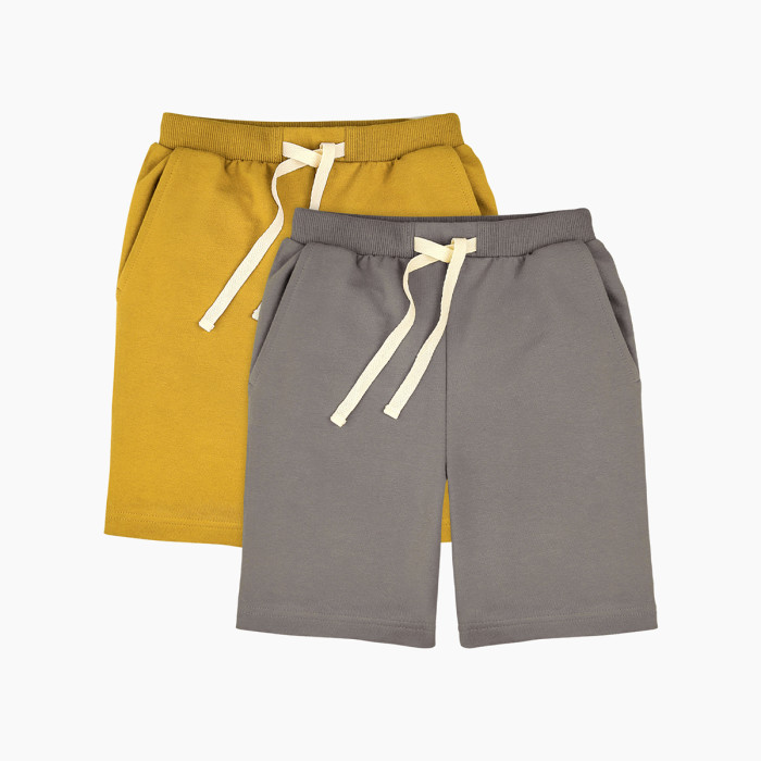 

Mjolk Шорты удлиненные Fog/Mustard 2 шт., Шорты удлиненные Fog/Mustard 2 шт.