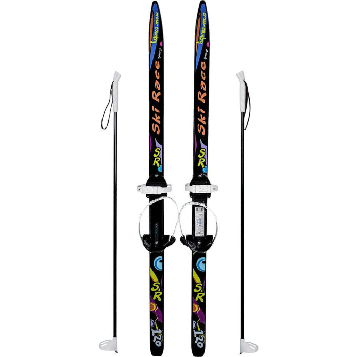  Тяни-Толкай Лыжи подростковые Ski Race с палками 120 см
