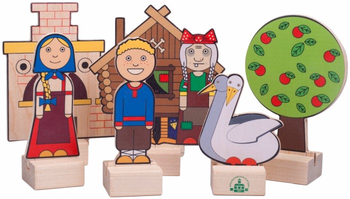 Краснокамская игрушка Персонажи сказки Гуси-лебеди Н-64