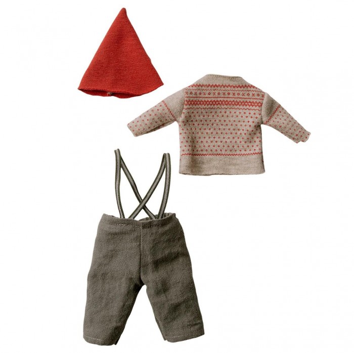 Куклы и одежда для кукол Maileg Рождественский наряд для мышонка цена и фото