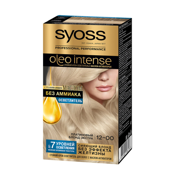 фото Syoss oleo intense краска для волос 12-00 платиновый блонд экстра