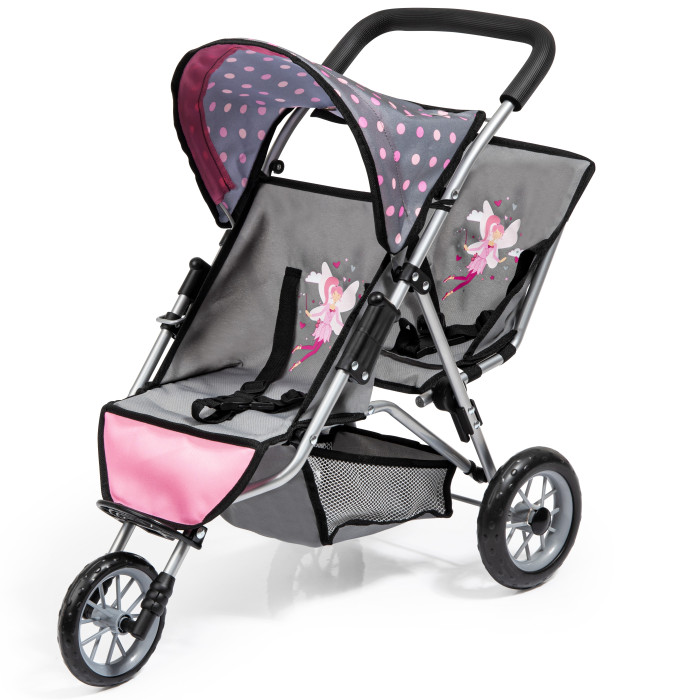 Коляски для кукол Bayer Desing Twin Dolls pram DUO двухместная