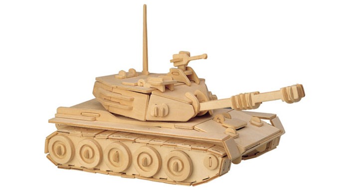 Сборные модели Wooden Toys Сборная модель Танк сборные модели звезда сборная модель танк т 26