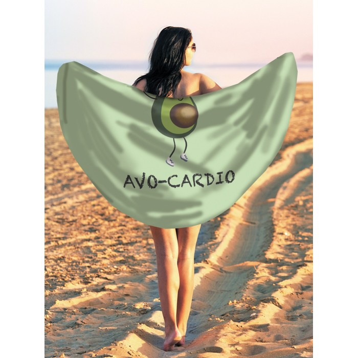 JoyArty Парео и Пляжный коврик Спортивный авокадо 150 см