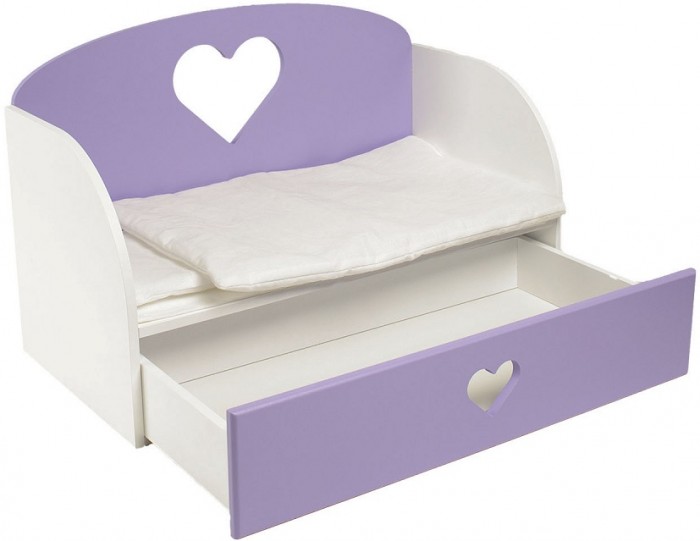 Кроватка для куклы Paremo Диван Сердце кроватка для куклы veld co 103586