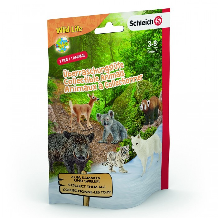 фото Schleich пакетик-сюрприз с одной фигуркой wild life xs