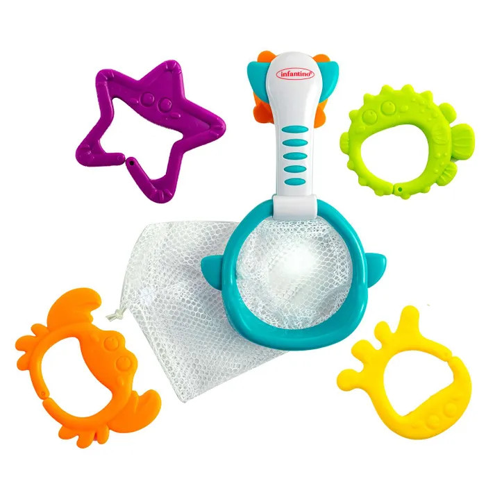 игрушки для ванны infantino набор для купания жители океана Игрушки для ванны Infantino Набор для купания Жители океана
