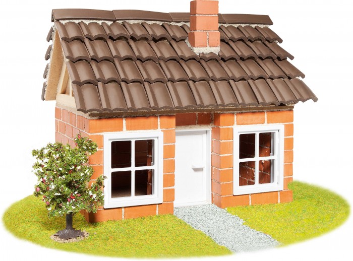 Teifoc Строительный набор Дом с каркасной крышей 200 деталей ветер над крышей