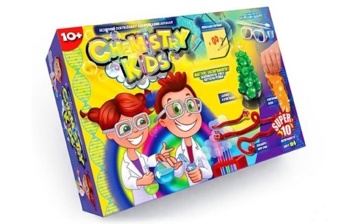 цена Наборы для опытов и экспериментов Danko Toys Набор для опытов 10 Магических экспериментов Chemistry Kids
