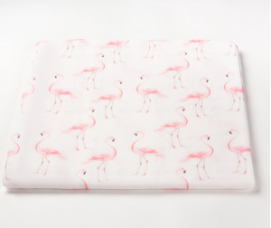 Пеленка Firstday муслиновая для новорожденных 120x120 см - Фламинго