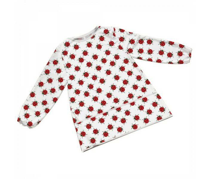 

JoyArty Фартук детский Узор с божьими коровками с рукавами для рисования от 8 до 12 лет, Фартук детский Узор с божьими коровками с рукавами для рисования от 8 до 12 лет