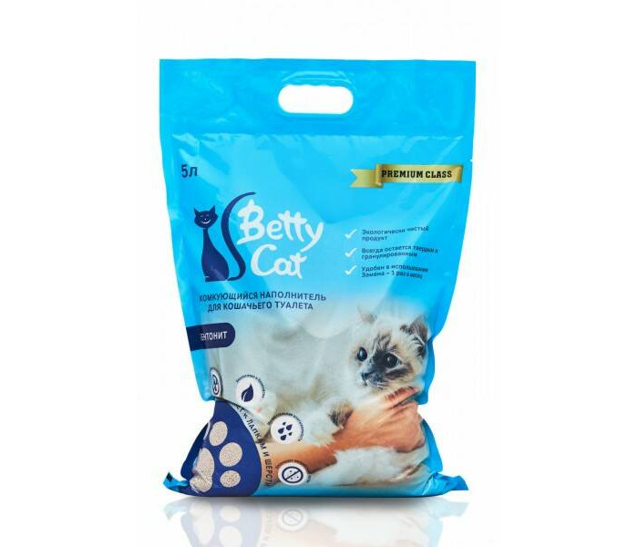 

Betty Cat Наполнитель для кошачьего туалета гигиенический нейтральный 5 л, Наполнитель для кошачьего туалета гигиенический нейтральный 5 л