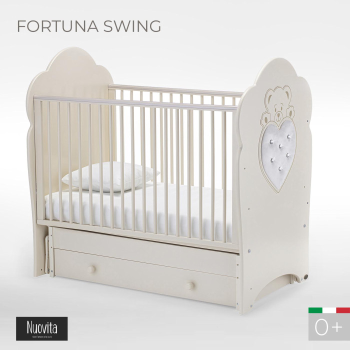 Детская кроватка Nuovita Fortuna swing маятник поперечный