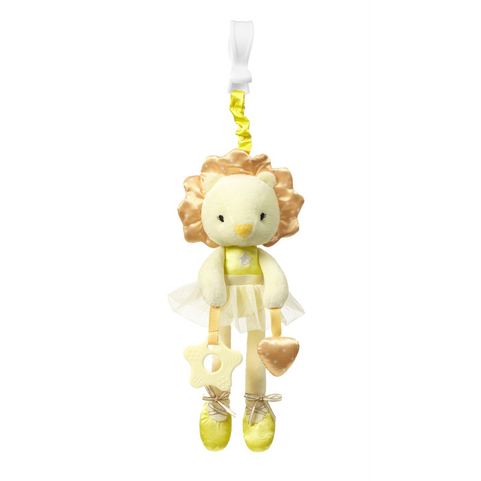 фото Подвесная игрушка babyono с прорезывателем и пищалкой львенок ballerina funny