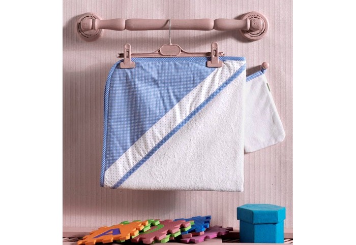 Kidboo Комплект полотенце-уголок + варежка Little Farmer forest kids полотенце с капюшоном little stars 100х80 см
